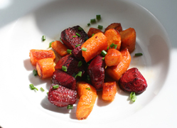 Oven Roasted Beets and Carrots